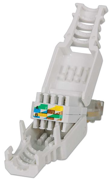 Intellinet konektor RJ45,  UTP Cat5e,  1ks samorezný,  drôt a kábel2