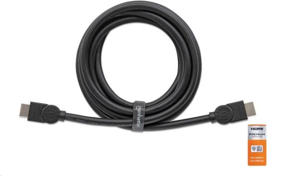 MANHATTAN Vysokorýchlostný kábel HDMI + Ethernet Premium, 5 m, čierny2