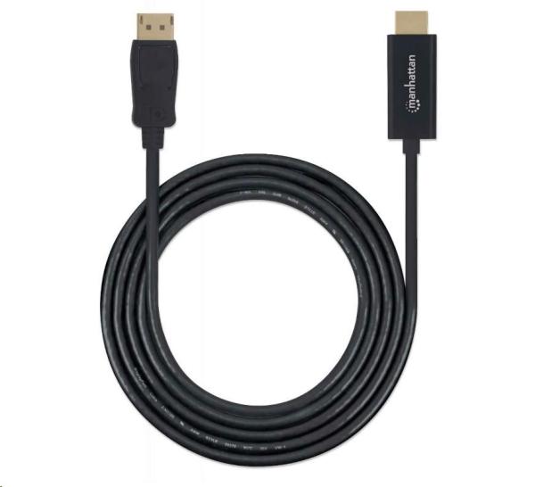 MANHATTAN Kábel DisplayPort - HDMI 1080p,  3 m,  čierny4