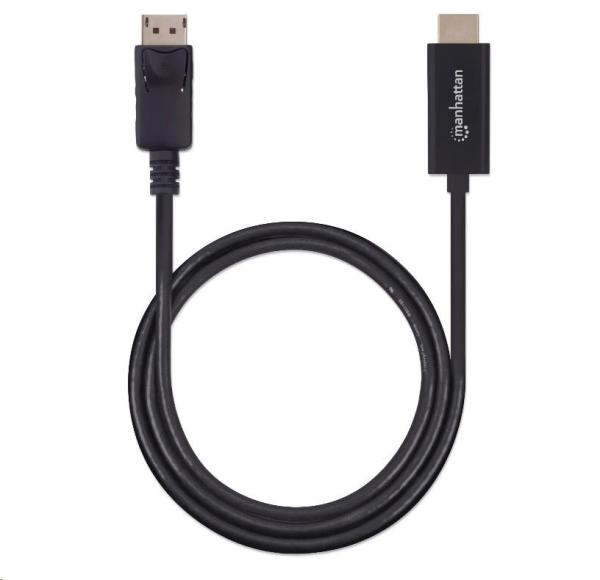 MANHATTAN Kábel DisplayPort - HDMI,  1 m,  čierny2