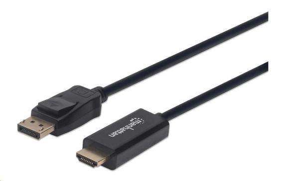 MANHATTAN Kábel DisplayPort na HDMI,  1.8 m,  čierna