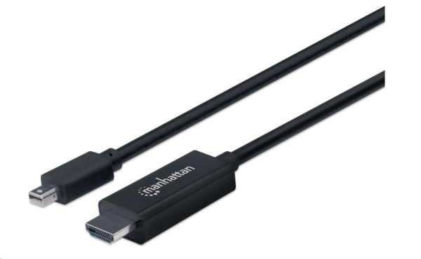 Kábel MANHATTAN Mini DisplayPort na HDMI (4K@60Hz),  1.8 m,  čierna