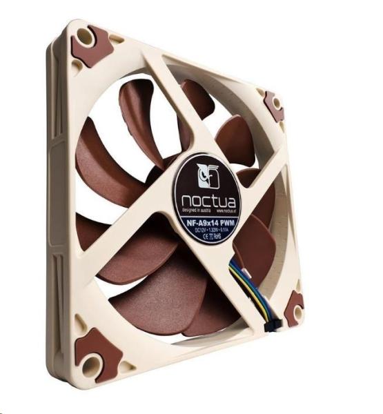 NOCTUA Ventilátor NF-A9x14-PWM,  92mm,  hnědá2
