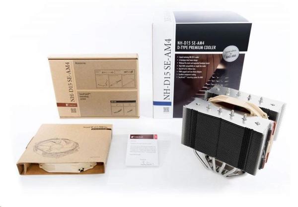 NOCTUA Chladič CPU NH-D15 SE-AM4,  2x 140mm,  AM4,  AM5,  hnědá/ stříbrná4