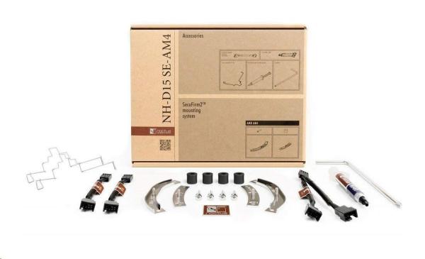 NOCTUA Chladič CPU NH-D15 SE-AM4,  2x 140mm,  AM4,  AM5,  hnědá/ stříbrná5