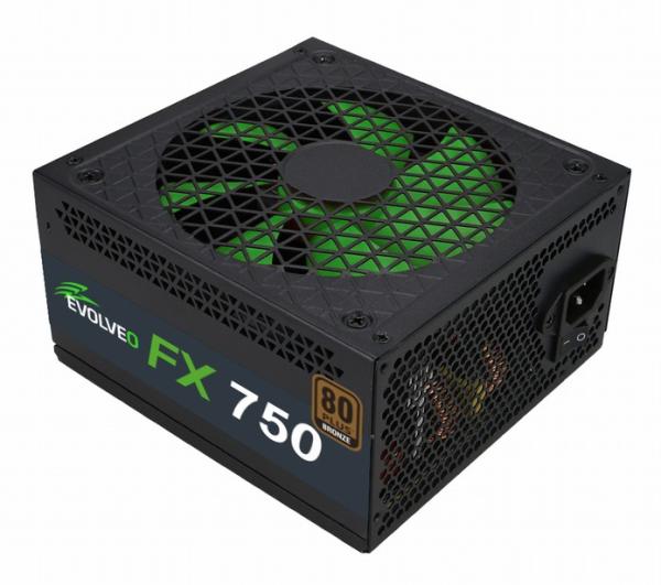 EVOLVEO FX 750 ,  napájací zdroj 750W ATX,  14cm,  tichý,  80+ bronze,  bulk