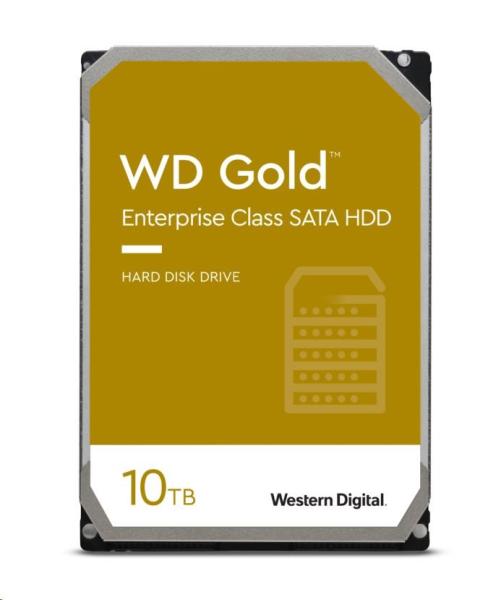WD GOLD WD102KRYZ 10TB SATA/  6Gb/ s 256MB cache 7200 otáčok za minútu,  CMR,  Enterprise