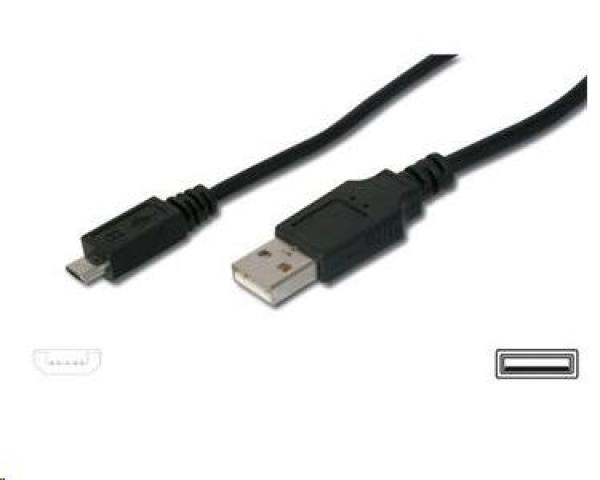 Kábel USB PREMIUMCORD 2.0 A - Micro B kábel 1m