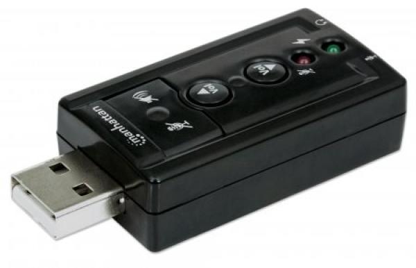 MANHATTAN Hi-Speed USB 3D 7.1 zvukový adaptér3