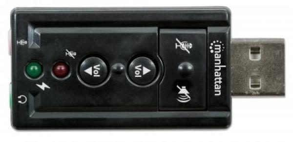 MANHATTAN Hi-Speed USB 3D 7.1 zvukový adaptér7