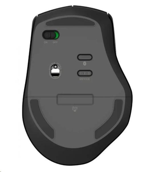 Bezdrôtová laserová myš RAPOO MT550,  viacrežimová: 2.4 GHz,  Bluetooth 3.0 & 4.0,  čierna3
