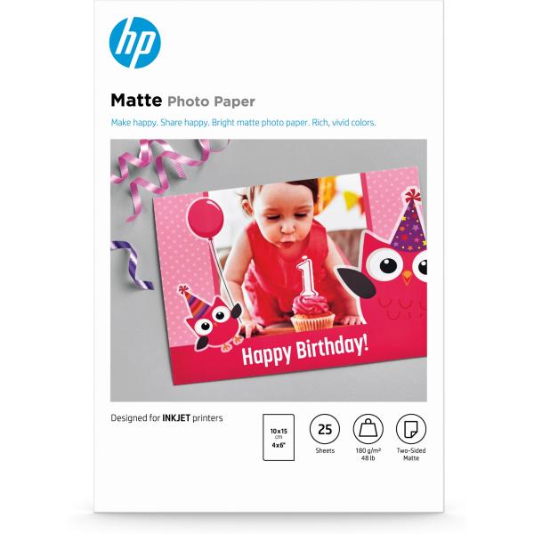 HP Matte FSC Photo Paper 4x6 25 sheets1