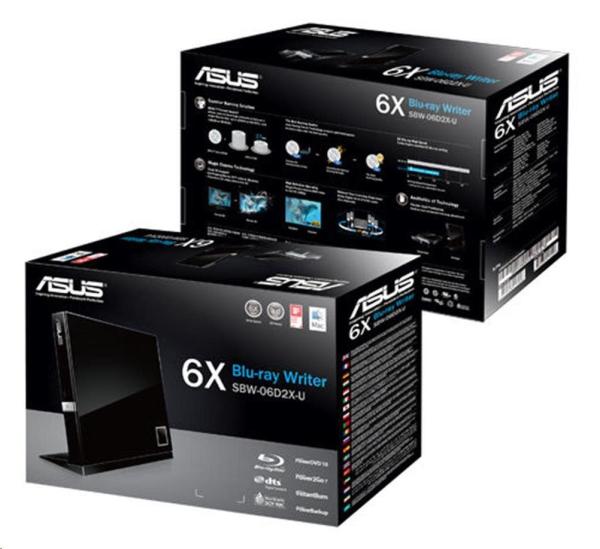 ASUS External Slim BD Writer SBW-06D2X-U BLACK, USB 3.1, Blu-ray1