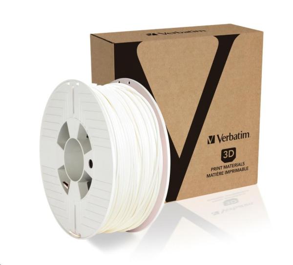 VERBATIM Filament pre 3D tlačiarne PLA 2.85mm, 126m, 1kg biela (OLD model 55277)1