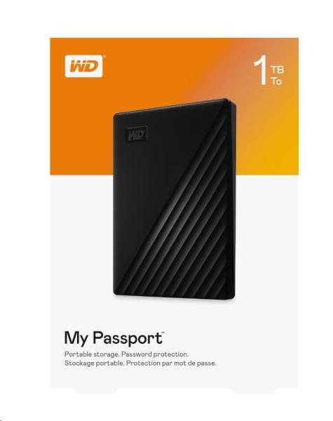 WD My Passport prenosný 1 TB Ext,  2, 5" USB3.0,  WORLDWIDE 2019,  čierna2