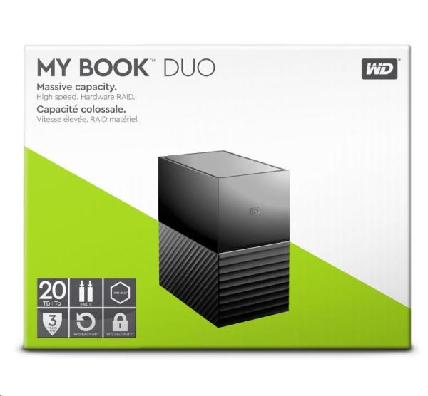 WD My Book DUO 28 TB Ext. 3.5" USB 3.1 (dva disky) RAID1