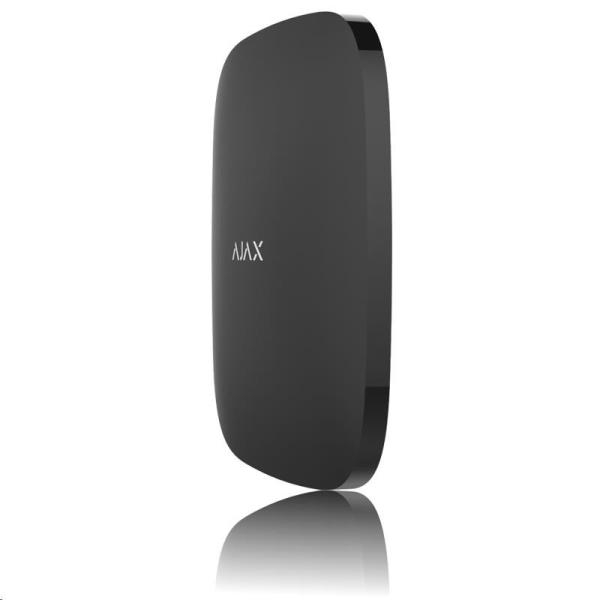 Ajax Hub Plus black 11790.01.BL1 centrální ovládací panel,  2x SIM,  3G/ 2G,  Ethernet,  Wi-Fi,  podpora 99 uživatelů,  černá4