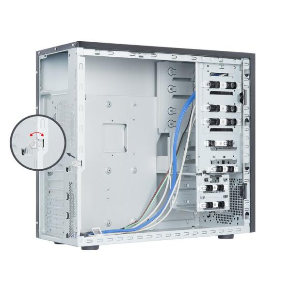 CHIEFTEC Classic Series,  Miditower,  BM-25B,  čierna,  bez zdroja napájania5