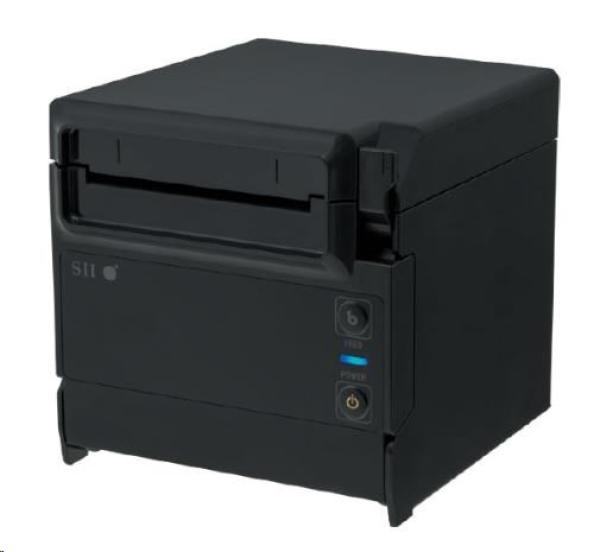 Pokladničná tlačiareň Seiko RP-F10, rezačka, horný/predný výstup, USB, čierna, zdroj