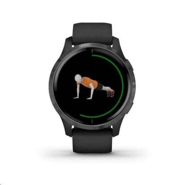 Garmin GPS sportovní hodinky Venu Black/ Slate Band2