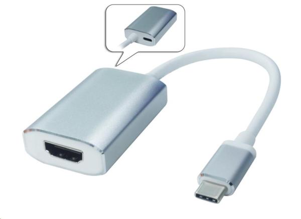 Prevodník PREMIUMCORD USB3.1 na HDMI,  hliníkový kryt,  rozlíšenie 4K*2K@60Hz