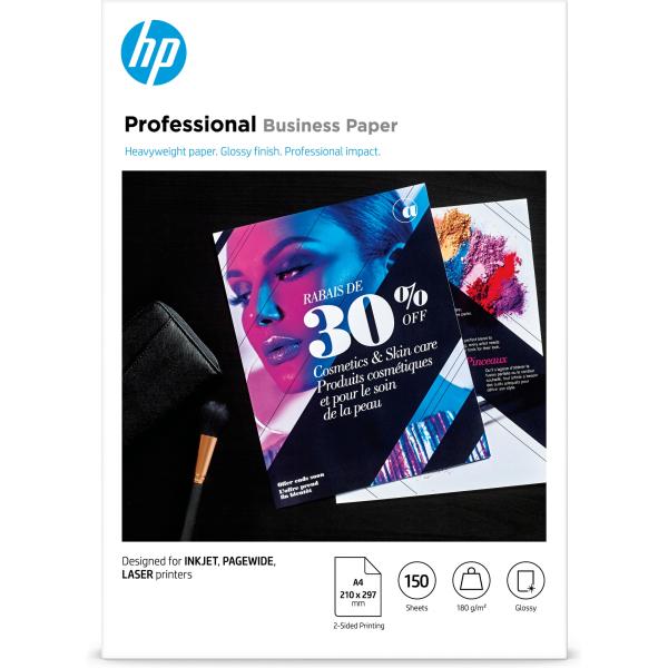 HP Professional Business paper, obojstranný papier, lesklý, biely, A4, 180 g/m2, 150 ks