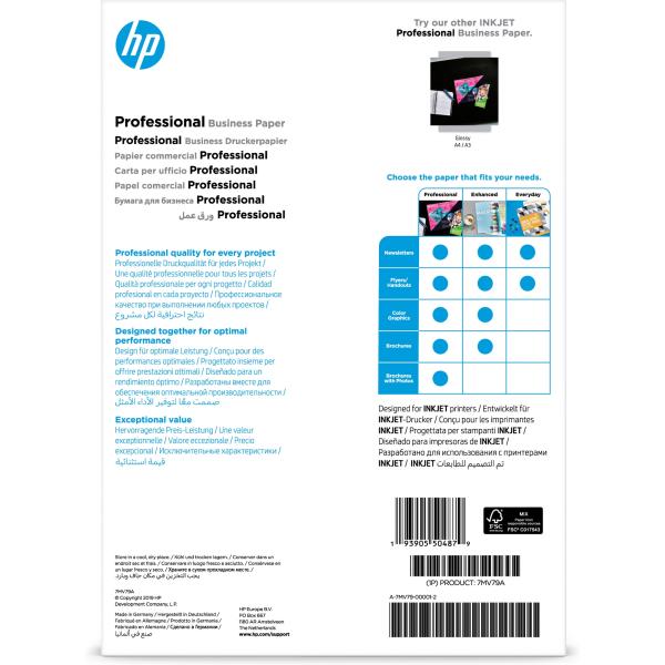HP Professional Inkjet Matte FSC Paper 180 gsm-150 sht A4 210 x 297 mm3