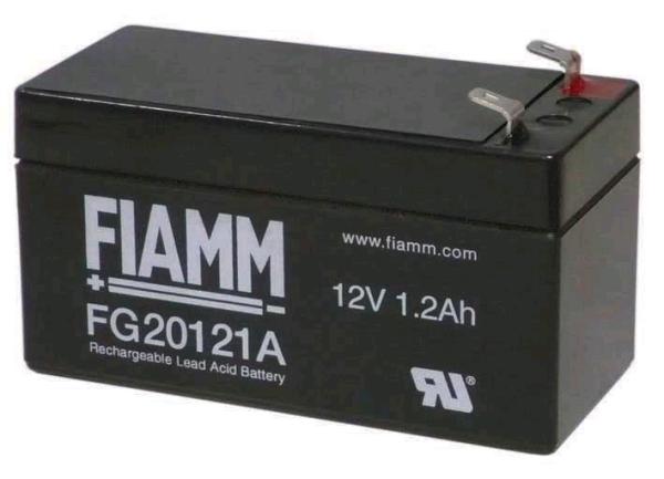 Batéria - Fiamm FG20121A (12V/ 1, 2Ah - Faston 187 - 48mm),  životnosť 5 rokov
