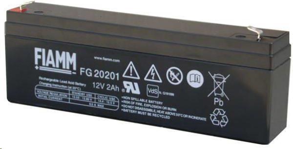 Batéria - Fiamm FG20201 (12V/2,0Ah - Faston 187), životnosť 5 rokov