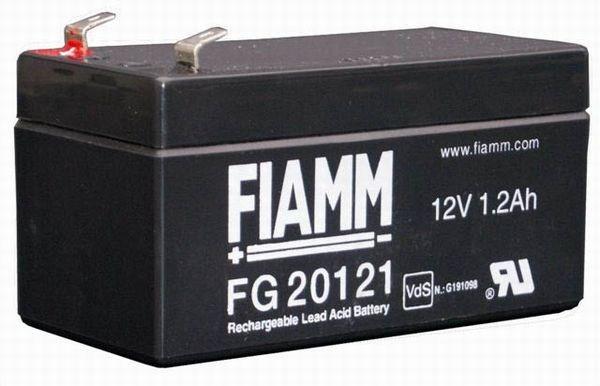 Batéria - Fiamm FG20121 (12V/ 1, 2Ah - Faston 187 - 48mm),  životnosť 5 rokov