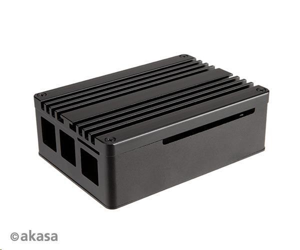 AKASA box pre Raspberry Pi 4 Model B,  rozšírený hliník,  s tepelnými modulmi (skrytý slot SD)2