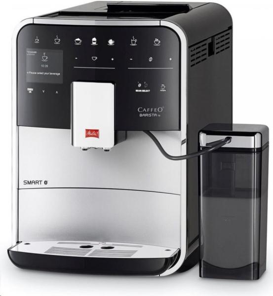 Melitta Barista TS Smart F85 0-101 automatický kávovar, 1450 W, vestavěný mlýnek, nádoba na mléko, SMART, stříbrný1