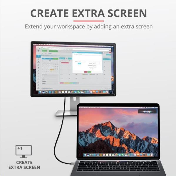 Adaptérový kábel TRUST Calyx USB-C na HDMI1