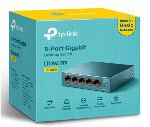 TP-Link LiteWave switch LS105G (5xGbE,  fanless)3