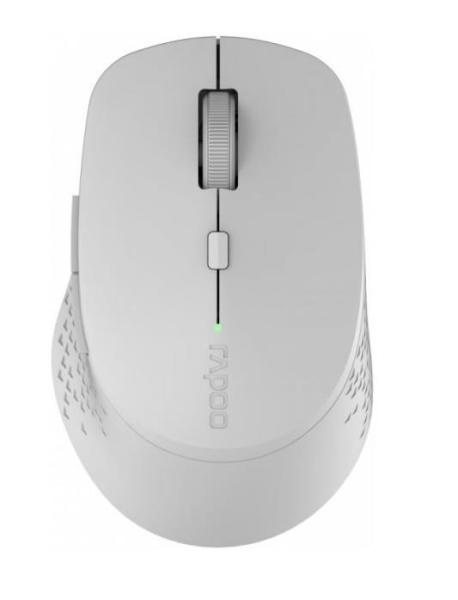 Myš RAPOO M300 Silent Wireless Optical Mouse,  Multi-mode: 2.4 GHz,  Bluetooth 3.0 & 4.0,  Sivá1