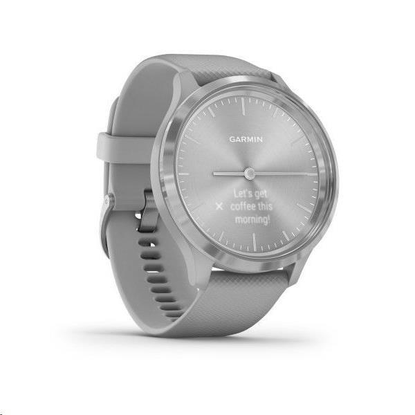 Garmin monitorovací náramek a hodinky vivomove3 Sport,  Silver/ Gray Band2