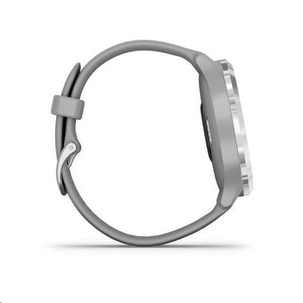 Garmin monitorovací náramek a hodinky vivomove3 Sport,  Silver/ Gray Band3