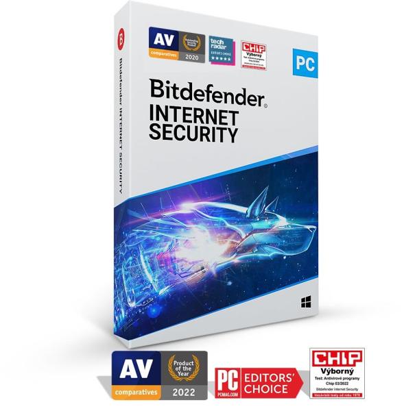 Bitdefender Internet Security - 3PC na 1 rok- elektronická licencia na e-mail