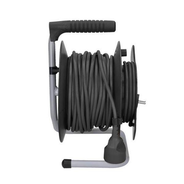 Solight prodlužovací přívod na bubnu,  1 zásuvka,  25m,  černý kabel,  3x 1, 5mm21