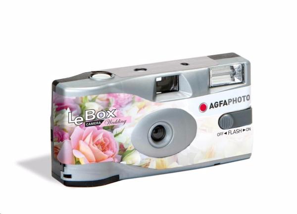 Agfaphoto LeBox Wedding Flash 400/ 27 - jednorázový analogový fotoaparát