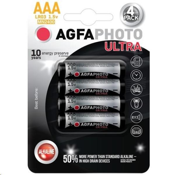 AgfaPhoto Ultra alkalická baterie LR03/ AAA,  4ks