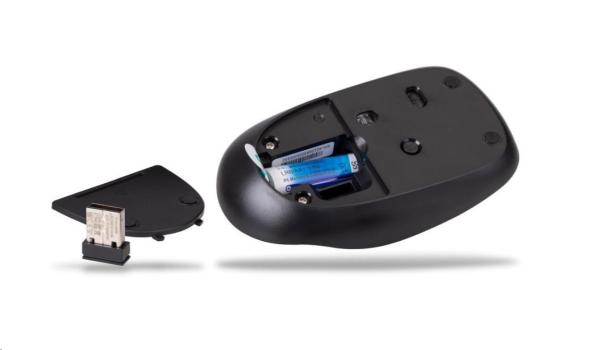 Súprava klávesnice a myši RAPOO 9300M,  bezdrôtová viacrežimová tenká myš a ultratenká klávesnica,  čierna6
