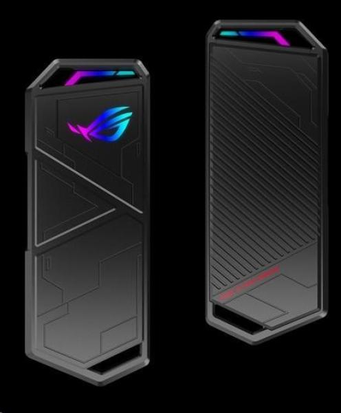 ASUS ROG STRIX ARION SSD NVME AURA case, USB-C 3.2, M.2 NVMe SSD kovový box, délka 30-80 mm, AURA RGB0