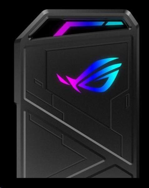 ASUS ROG STRIX ARION SSD NVME AURA case, USB-C 3.2, M.2 NVMe SSD kovový box, délka 30-80 mm, AURA RGB5