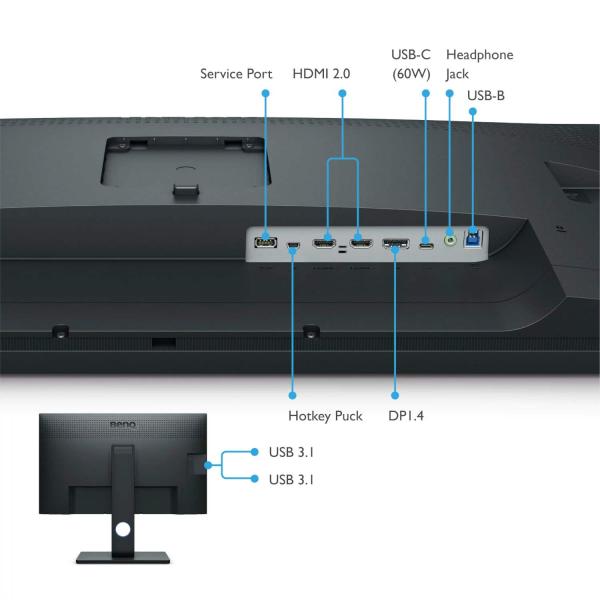 BENQ MT SW321C 31,5",IPS panel,4K, 3840x2160,250 nits,1000:1,5ms GTG,DP / HDMI/USB ,VESA7