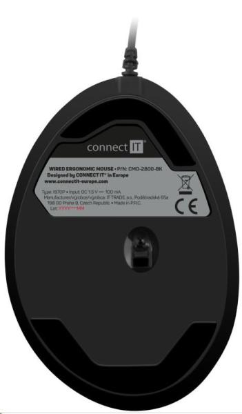 CONNECT IT GAME FOR HEALTH ergonomická vertikálna myš, drôtová, čierna10