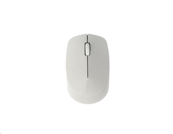 RAPOO Mouse M100 Silent Pohodlná tichá viacrežimová myš,  svetlosivá
