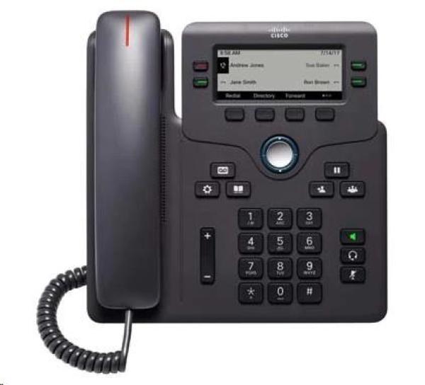 Cisco CP-6841-3PW-CE-K9=,  telefón VoIP,  4-riadkový,  3, 5" LCD,  2x10/ 100/ 1000,  MPP,  adaptér