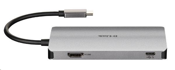 D-Link DUB-M610 Rozbočovač USB-C 6 v 1 s HDMI/ čítačkou kariet/ prívodom napájania2