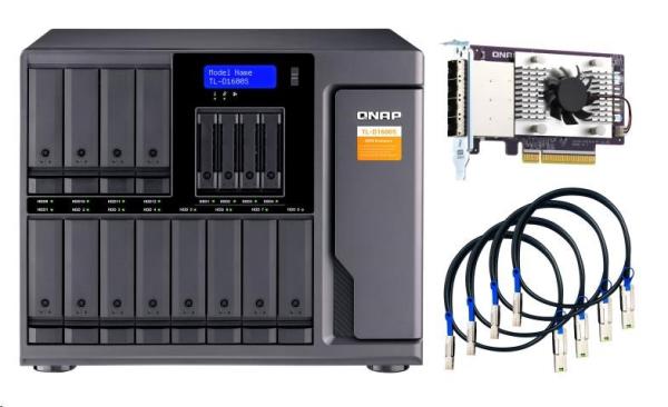 QNAP TL-D1600S - úložná jednotka JBOD SATA (12x SATA + 4x 2, 5" SATA), desktop